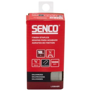 Senco 1/4 in. W X 5/8 in. L Galvanized Finish Staples 18 Ga. 1000 pk