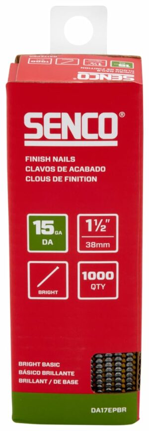 Senco 1-1/2 in. Finish/Trim Bright Steel Nail Brad Head - Image 2