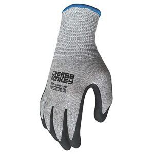 Grease Monkey Cut Resistant Black/Gray Gloves Medium 25561-26