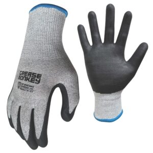 Grease Monkey Cut Resistant Black/Gray Gloves Medium 25561-26 - Image 3