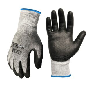 Grease Monkey Cut Resistant Black/Gray Gloves Medium 25561-26 - Image 4